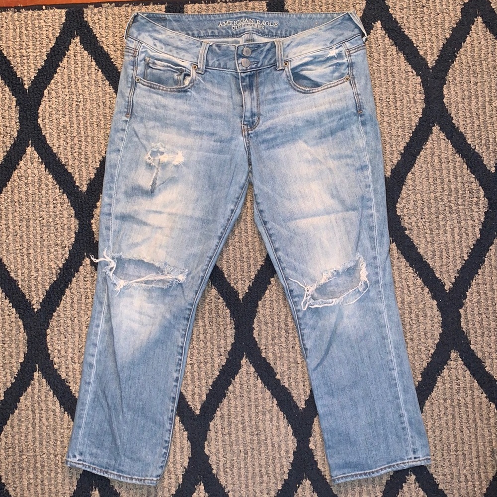 Artist crop, stretch jeans
